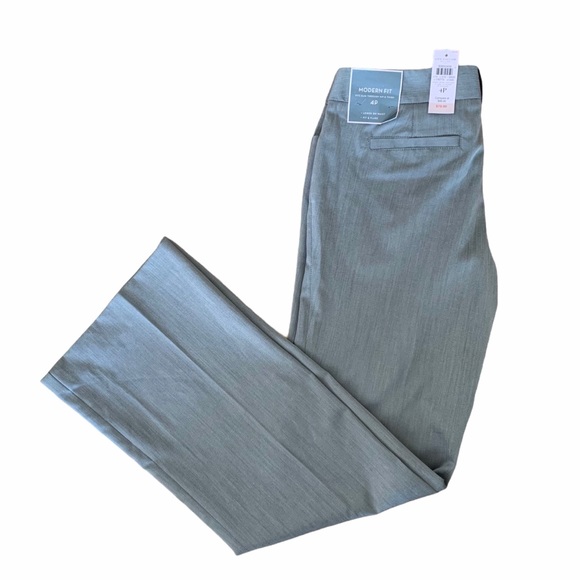 Ann Taylor Modern Fit Pants Gray - Picture 1 of 8